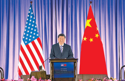 习近平出席美国友好团体联合欢迎宴会并发表演讲
